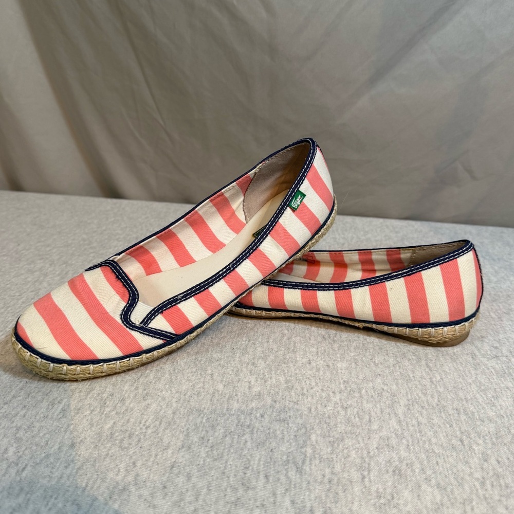 Lacoste Uhabia Espadrilles –‎ Coral Pink/White Stripe 🌴